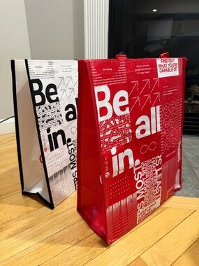 Bundle of 2 Lululemon reusable tote bags set of 2 NEW